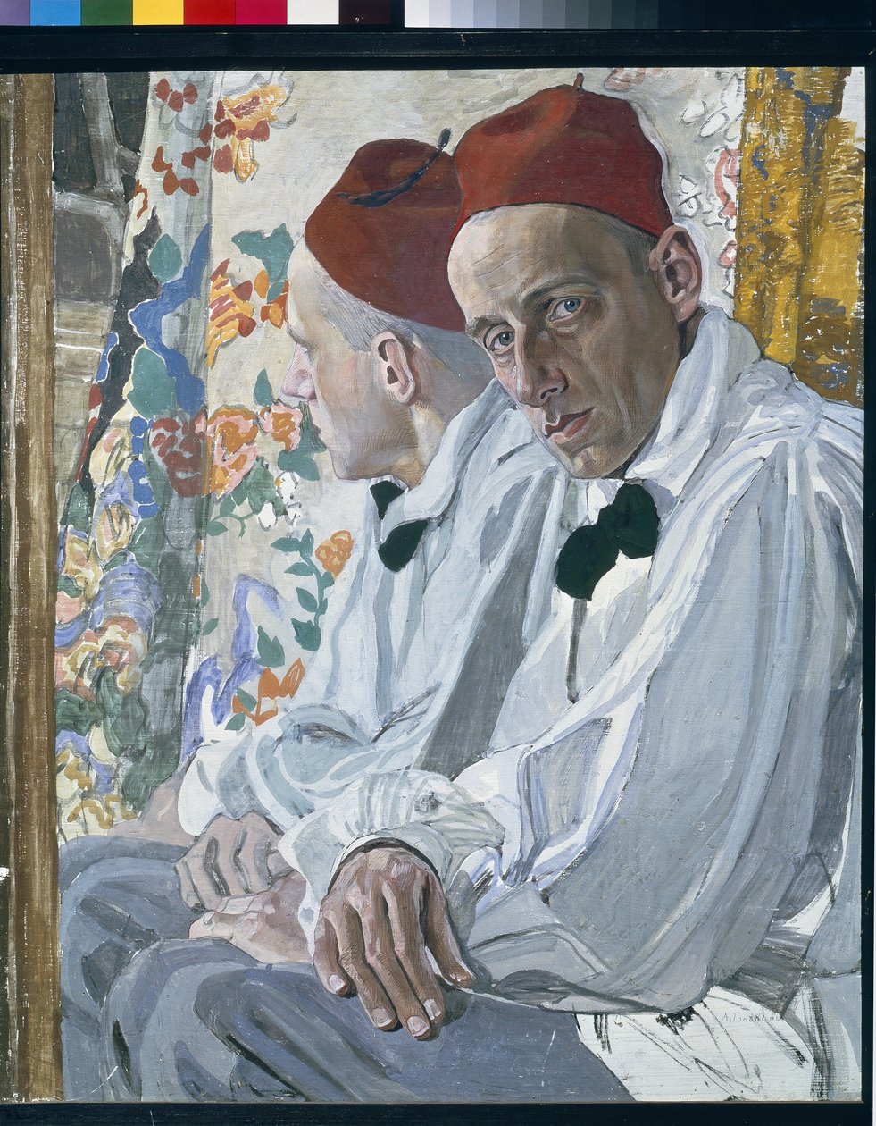 Porträt des Theaterproduzenten Wsewolod Meyerhold (1874-1940) von Aleksandr Jakovlevic Golovin