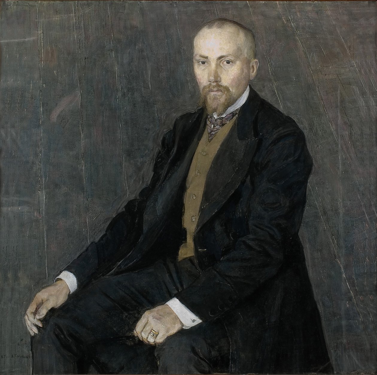 Porträt des Künstlers Nicholas Roerich 1874-1947, 1907 von Aleksandr Jakovlevic Golovin