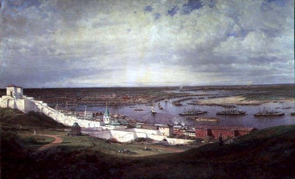 Ansicht von Nischni Nowgorod von Aleksei Petrovich Bogolyubov