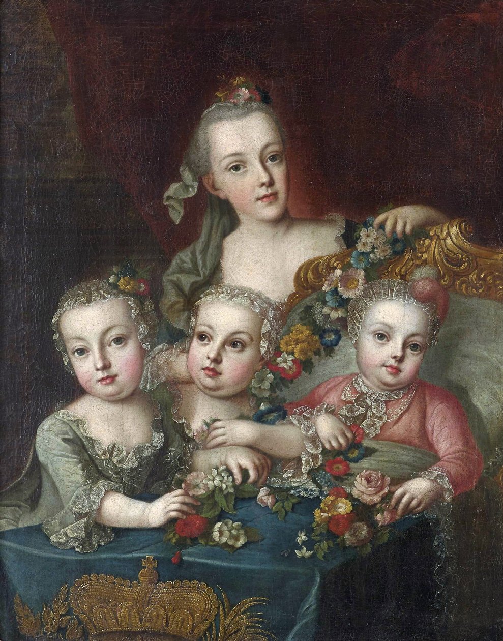 Porträt der Kinder der österreichischen Kaiserin Maria Theresia von Aleksey Antropov