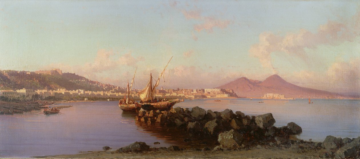 Ansicht der Bucht von Neapel von Alessandro la Volpe