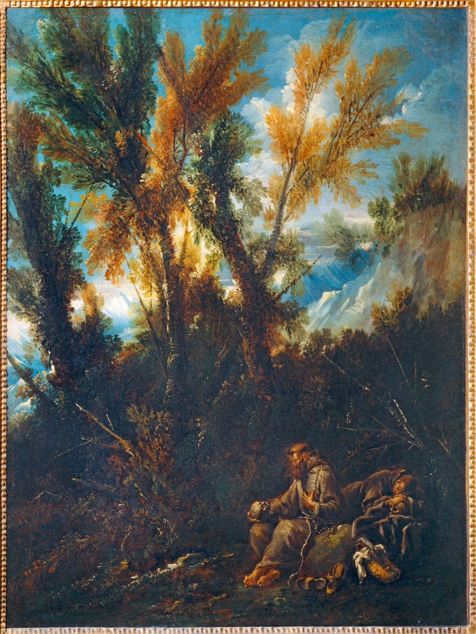 Zwei Eremiten im Wald von Alessandro (style of) Magnasco