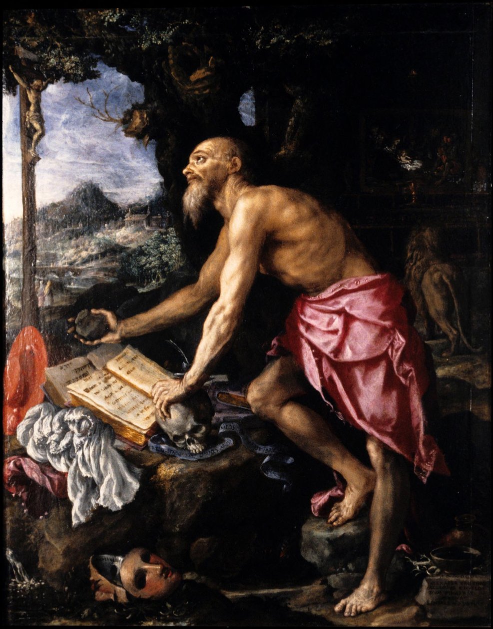 Der reuige Heilige Hieronymus von Alessandro Allori