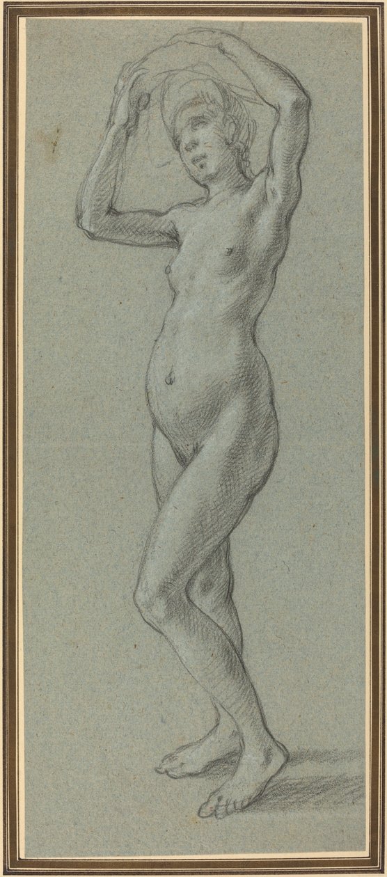 Studie eines weiblichen Aktes von Alessandro Casolani