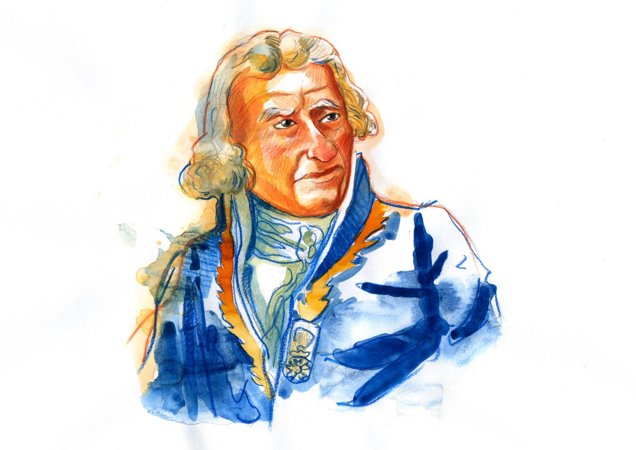 Porträt von Baron Antoine Augustin Parmentier (1737-1813), französischer Apotheker, Diätetiker und Agronom von Alessandro Lonati