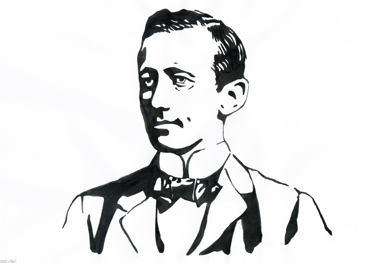 Porträt von Guglielmo Marconi (1874-1937), italienischer Physiker, Erfinder des Telegraphen. von Alessandro Lonati