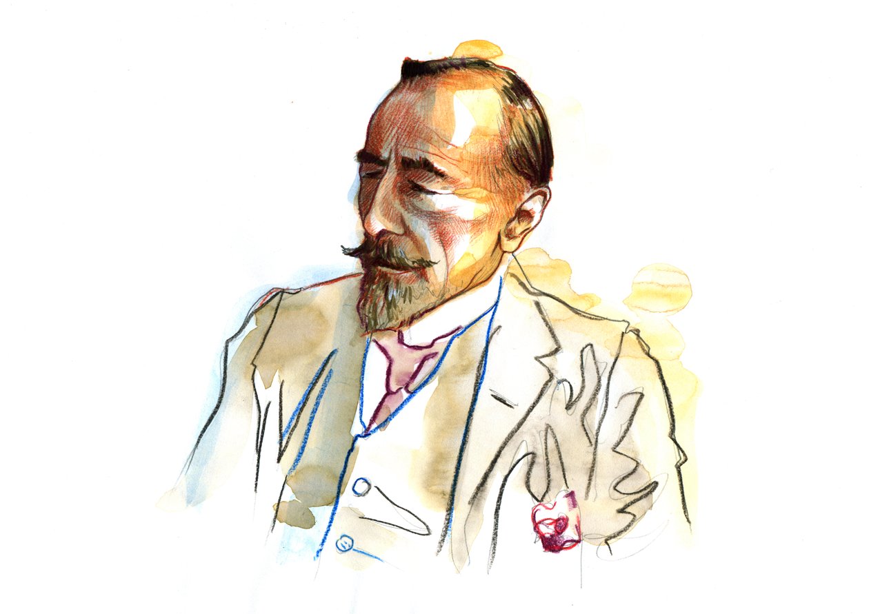 Porträt von Joseph Conrad (1857-1924), britischer Schriftsteller um 1920-1923 von Alessandro Lonati