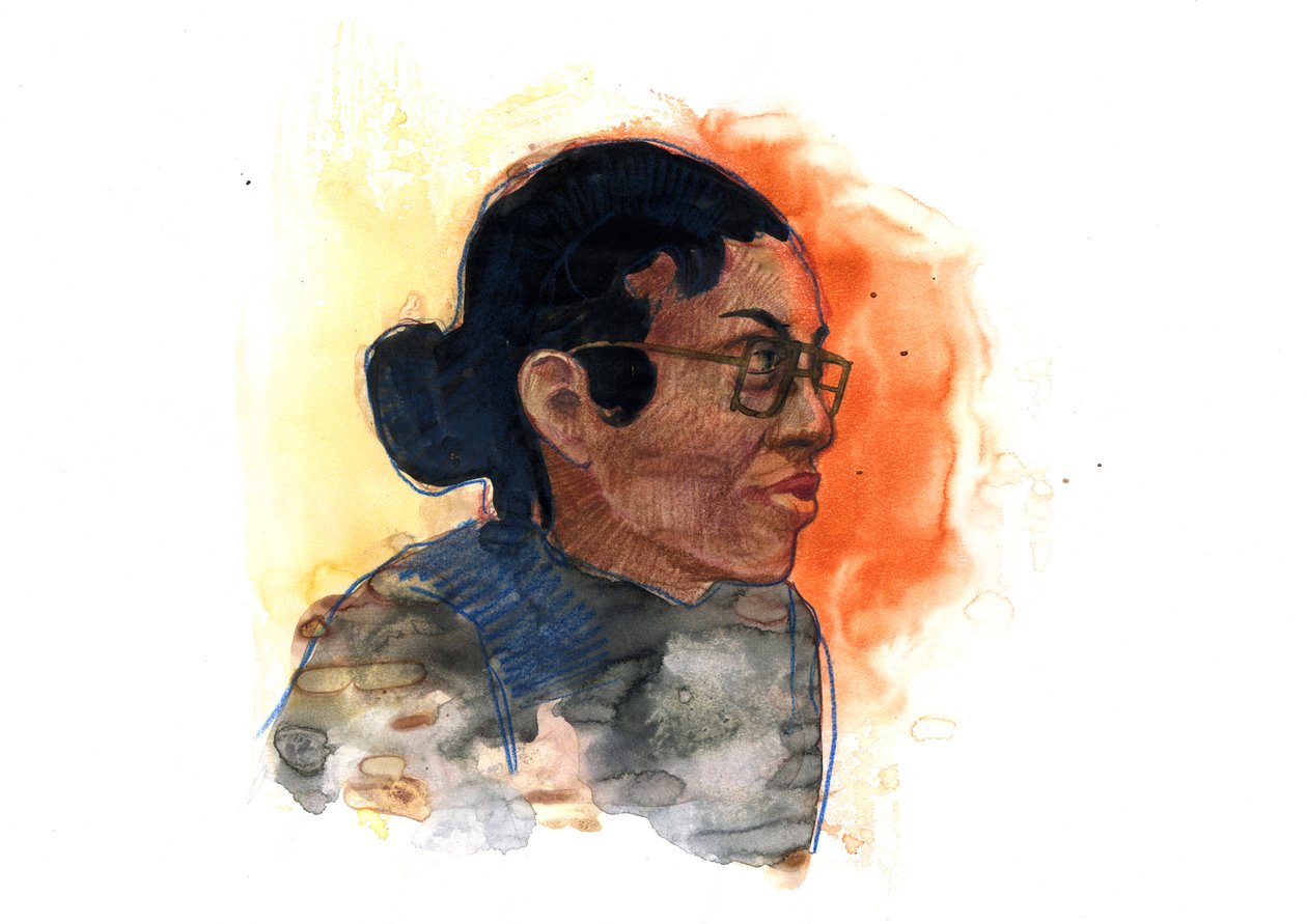 Porträt von Rosa Parks (1913-2005), Ikone im Kampf gegen die Rassentrennung in den USA von Alessandro Lonati