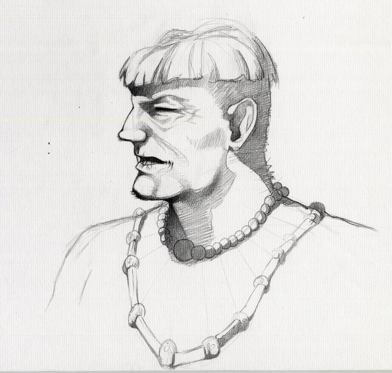 Porträt eines Piraten (Freibeuter) oder Büste eines Matrosen von Alessandro Lonati