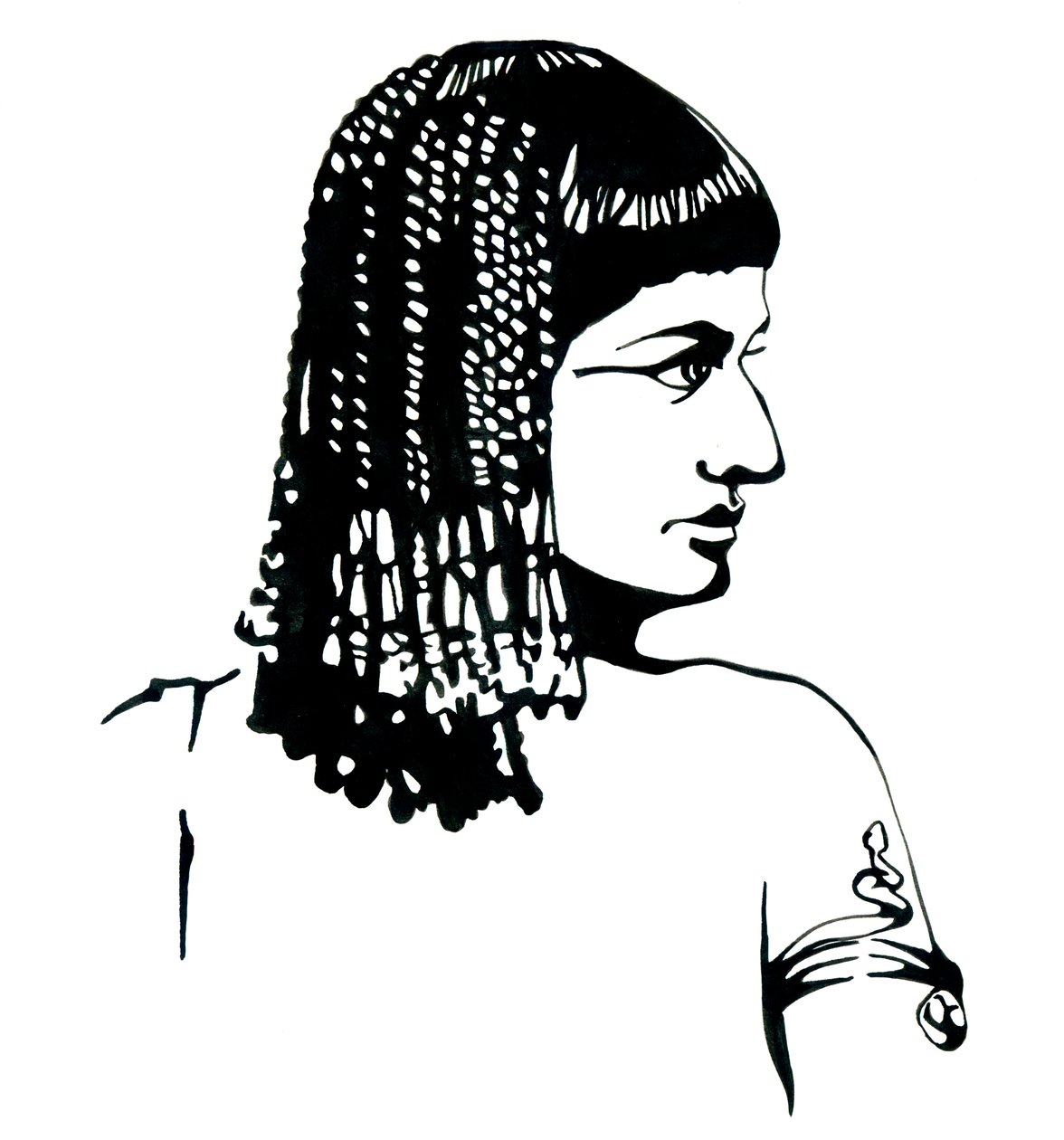 Porträt der Königin von Ägypten Kleopatra VII. Thea Philopator (69-30 v. Chr.) von Alessandro Lonati