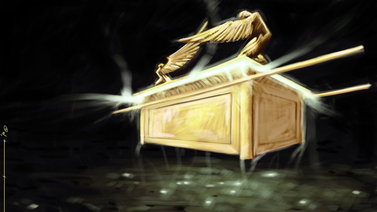 Darstellung der Bundeslade Illustration von Alessandro Lonati, 2010 von Alessandro Lonati