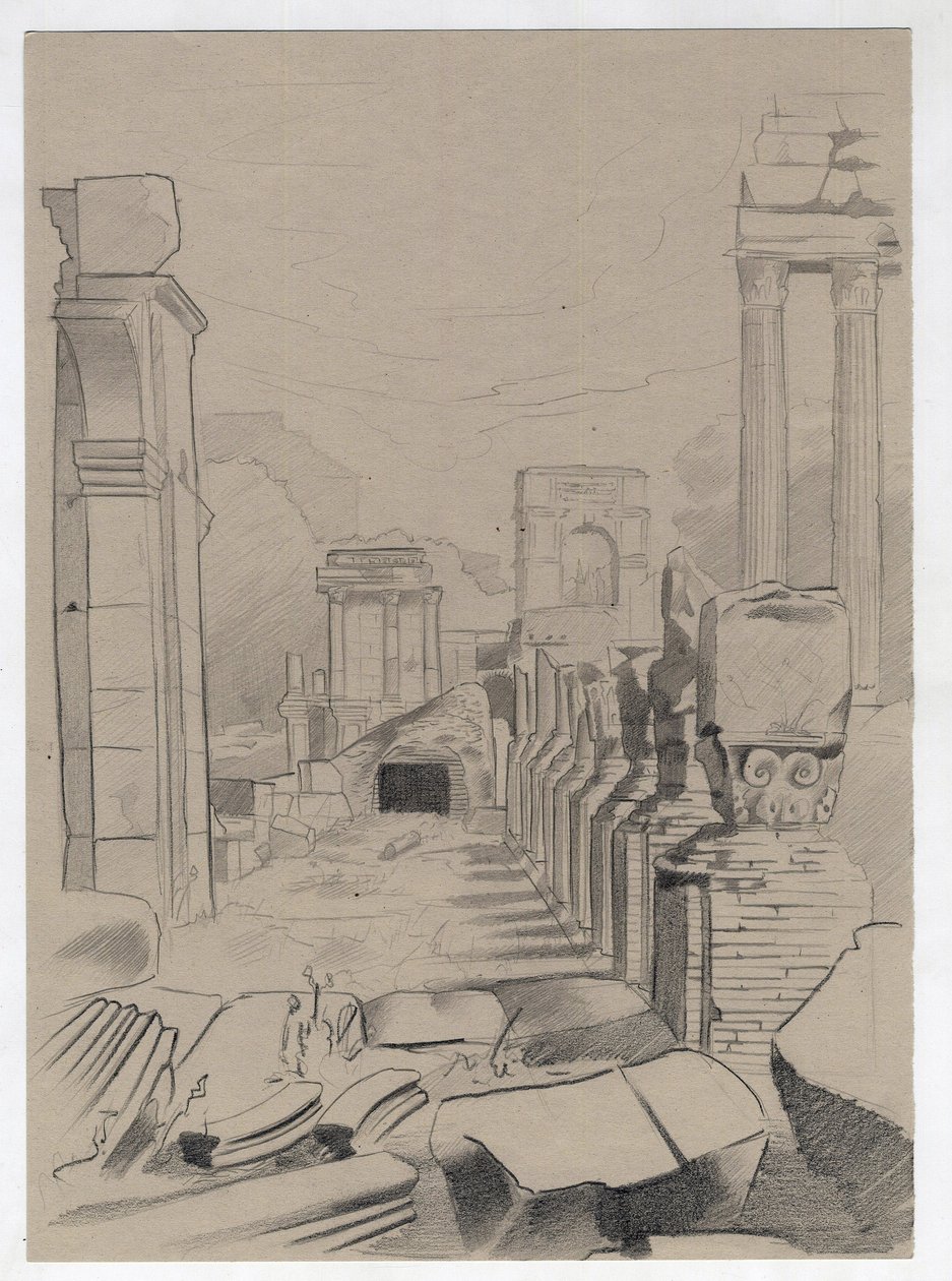 Ruinen der römischen Ära in Rom, Forum (foro romano). von Alessandro Lonati