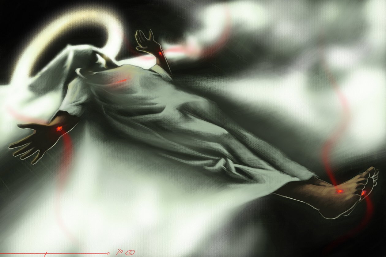 Die Auferstehung Christi. Illustration von Alessandro Lonati 2010 von Alessandro Lonati
