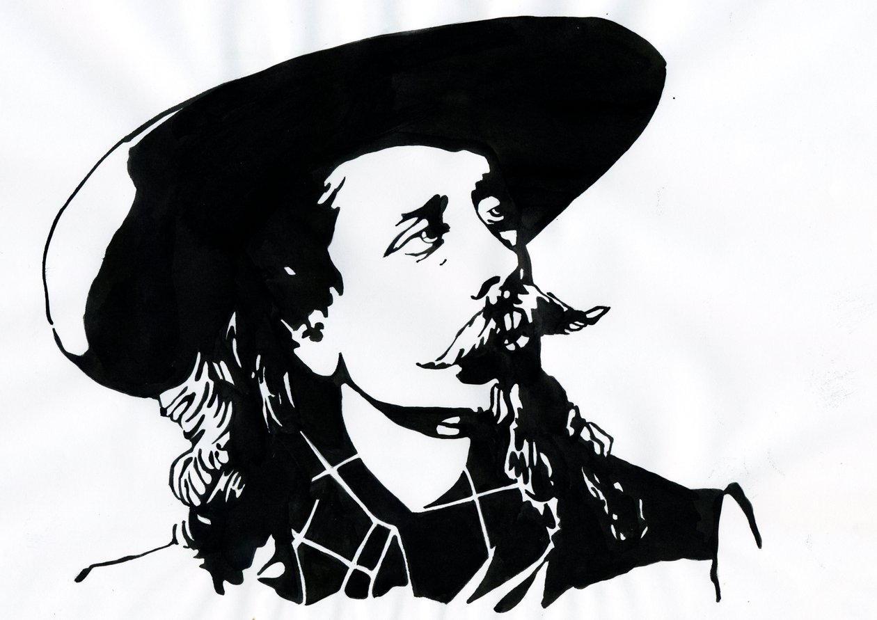 William Frederick Cody - Bekannt als Buffalo Bill - Porträt von Buffalo Bill (1846-1917), Colonel William Cody. von Alessandro Lonati