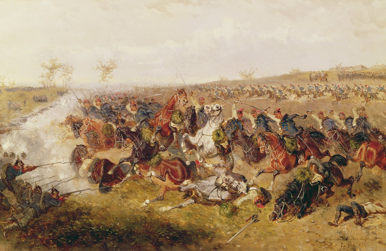 Schlacht bei Schweinschädel, 29. Juli 1866 von Alexander von Bensa