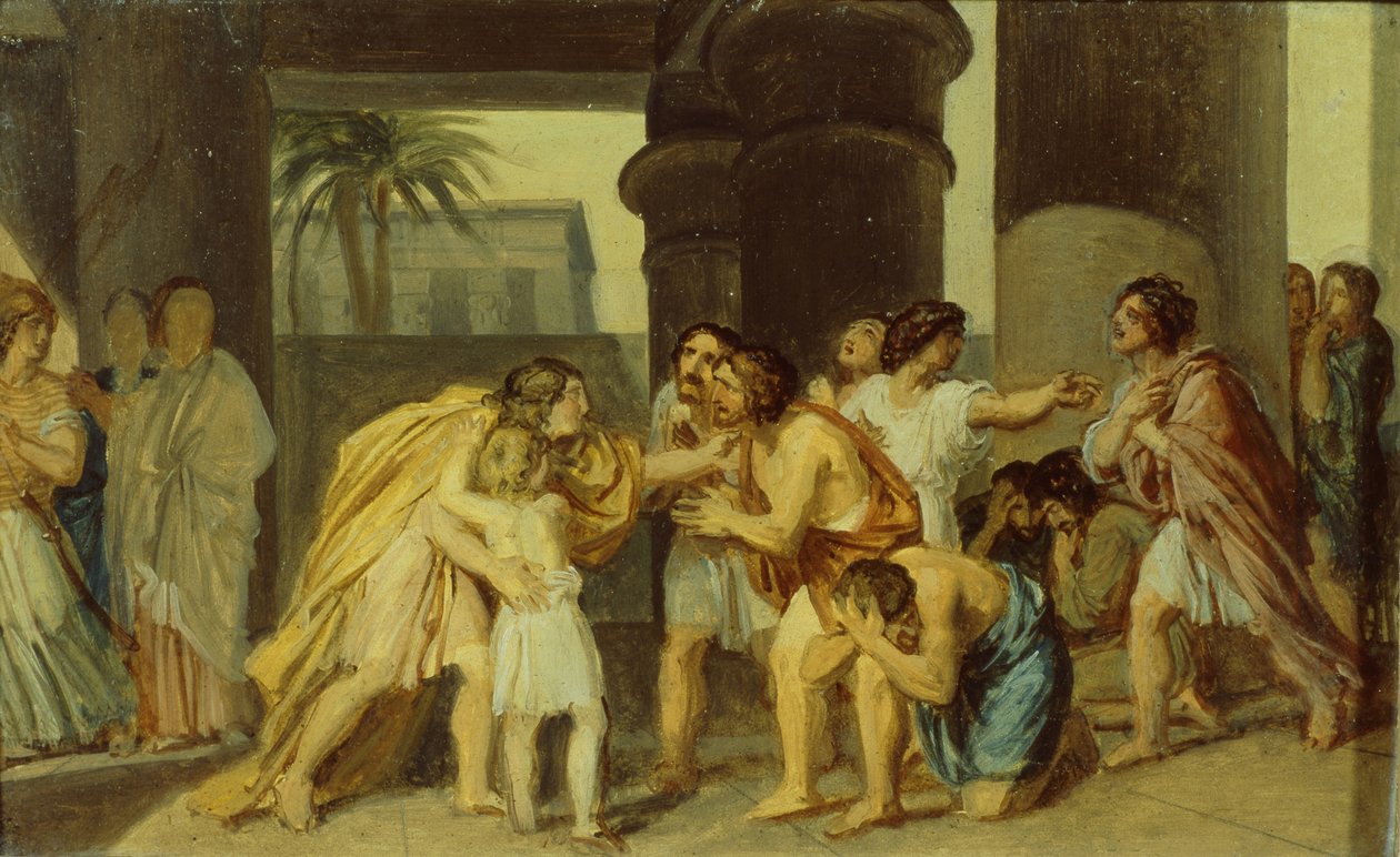 Joseph offenbart sich seinen Brüdern, 1830er Jahre von Alexander Andreyevich Ivanov