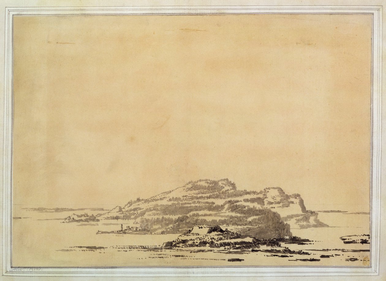 Fantastische Landschaft, 1780-85 von Alexander Cozens