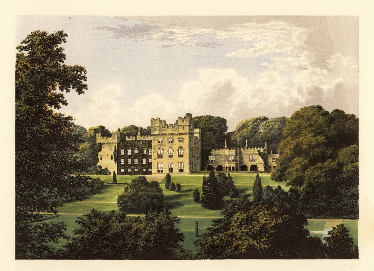 Hutton Hall, Cumbria, England, 1880 (Gravur) von Alexander Francis (after) Lydon