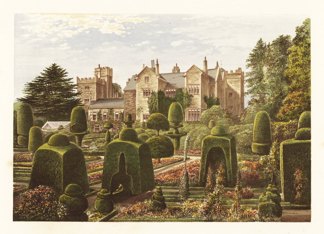 Levens Hall, Cumbria, England, 1880 von Alexander Francis (after) Lydon