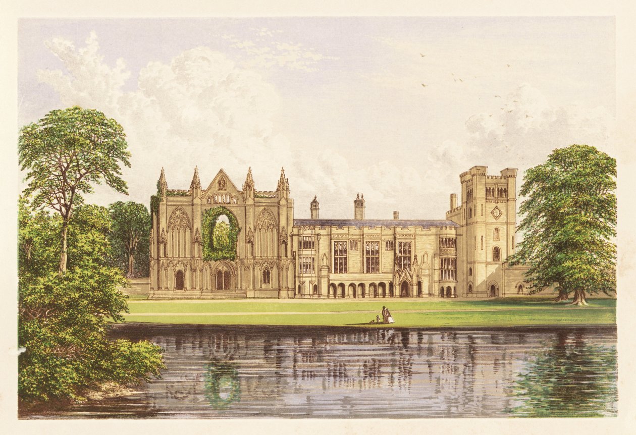 Newstead Abbey, Nottinghamshire, England. 1880 (Gravur) von Alexander Francis (after) Lydon
