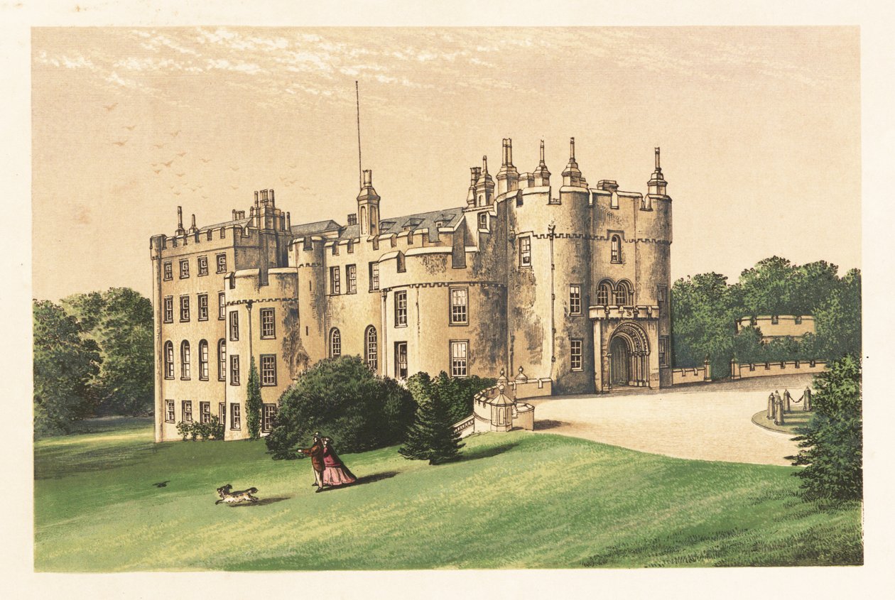 Picton Castle, Pembrokeshire, Wales, 1880 (Gravur) von Alexander Francis (after) Lydon
