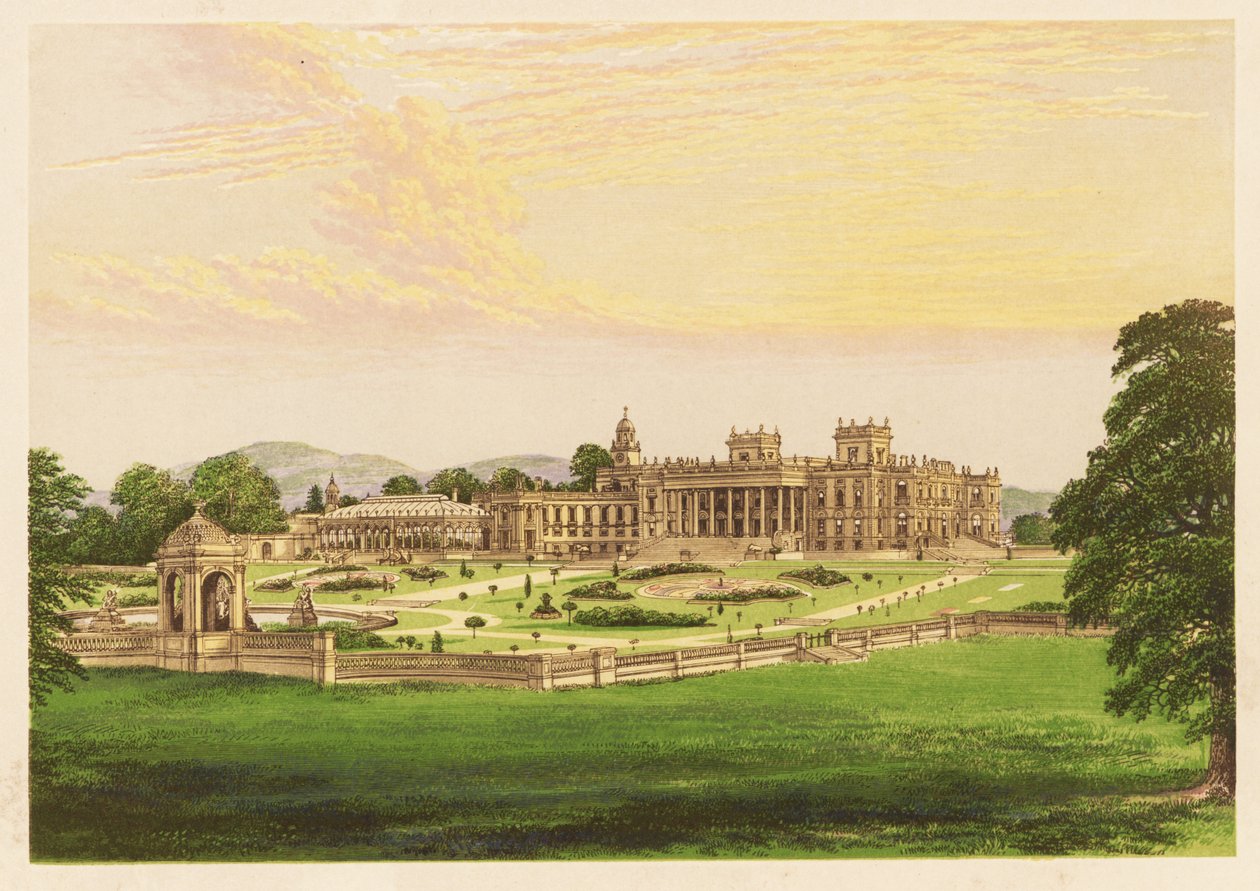 Witley Court, Worcestershire, England. 1880 (Gravur) von Alexander Francis (after) Lydon