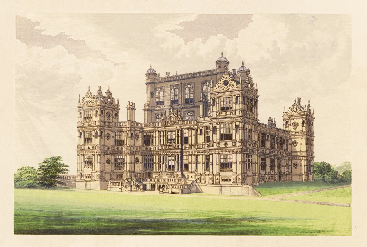 Wollaton Hall, Nottingham, England, 1880 (Gravur) von Alexander Francis (after) Lydon