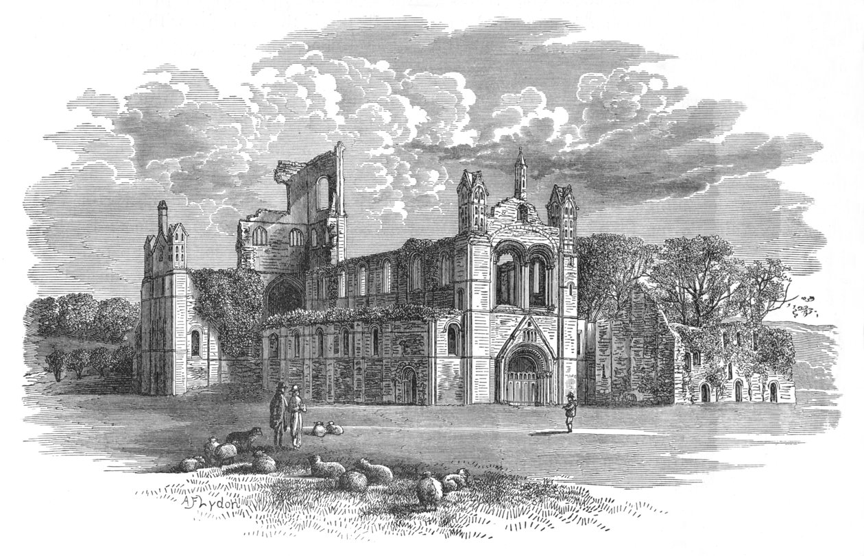 Von Nordwesten, Kirkstall Abbey, um 1880, 1897 von Alexander Francis Lydon