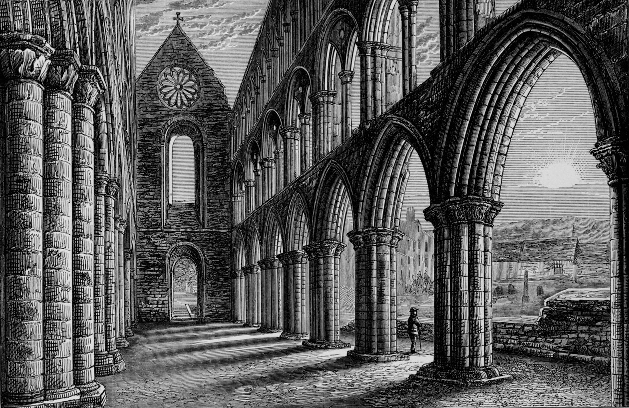 Nave Looking West, Jedburgh Abbey von Alexander Francis Lydon