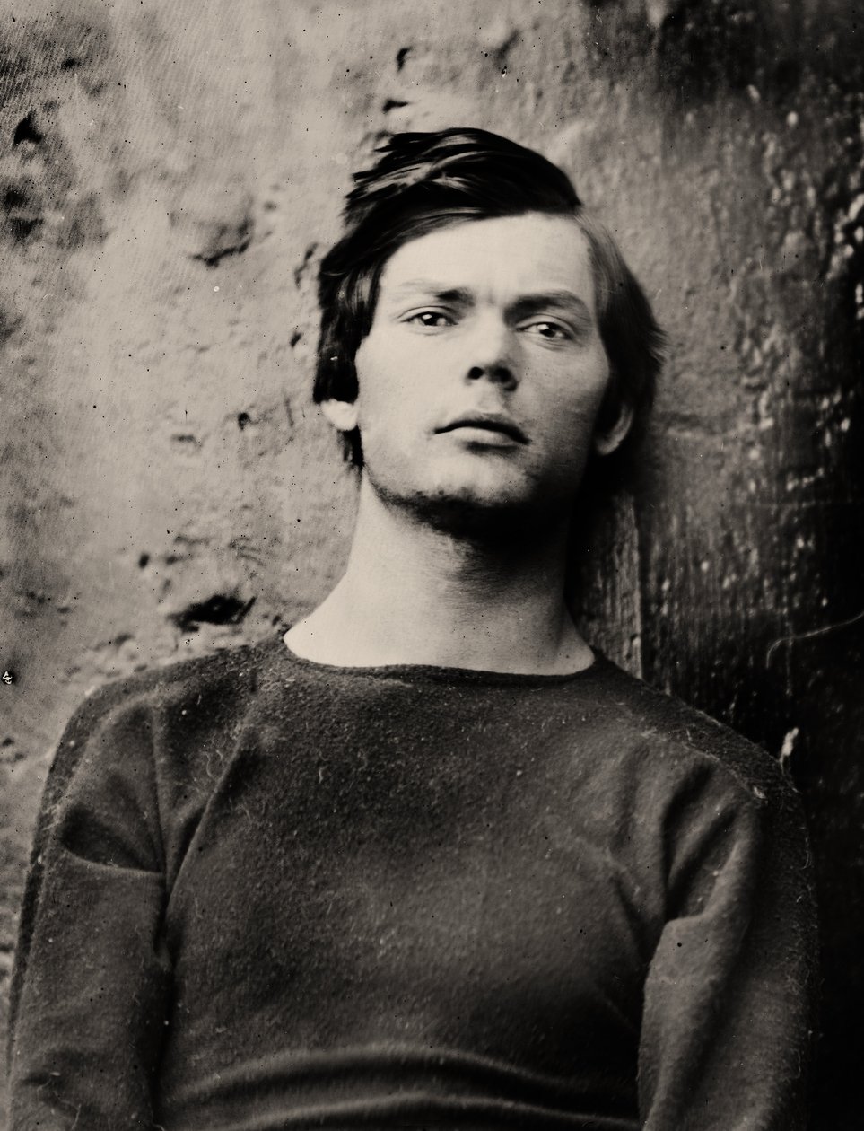Lewis Powell in Handfesseln an Bord der USS Saugus, 1865 von Alexander Gardner