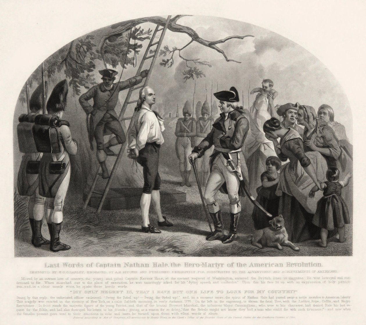 Letzte Worte von Capt. Nathan Hale von Alexander Hay Ritchie
