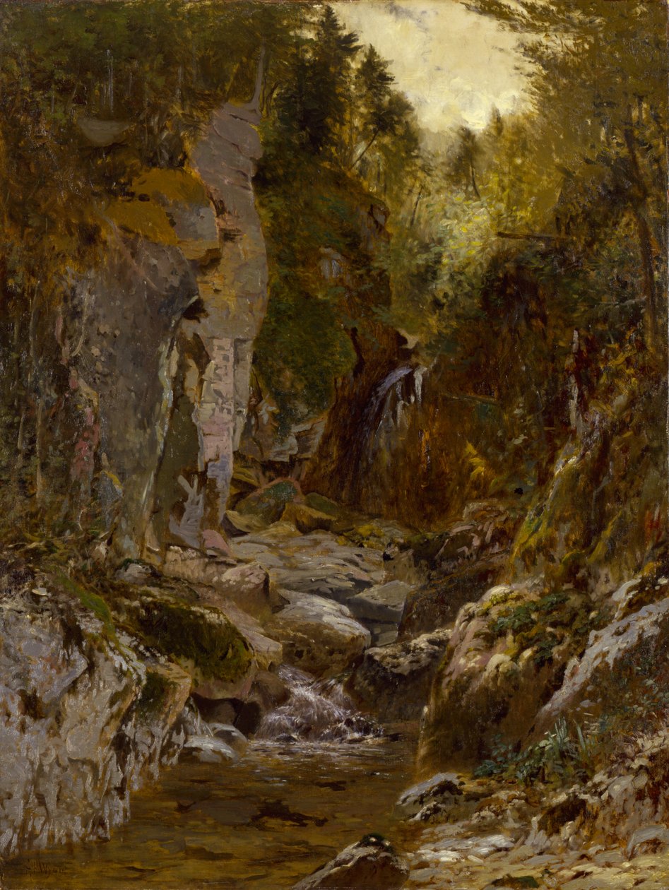 Die Flume, Opalescent River, Adirondacks, ca. 1875 von Alexander Helwig Wyant