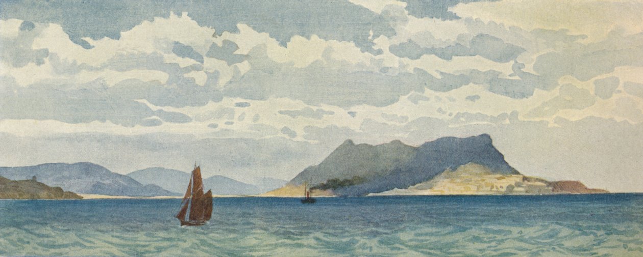 Gibraltar vom Westen, ca. 1880-1905 von Alexander Henry Hallam Murray