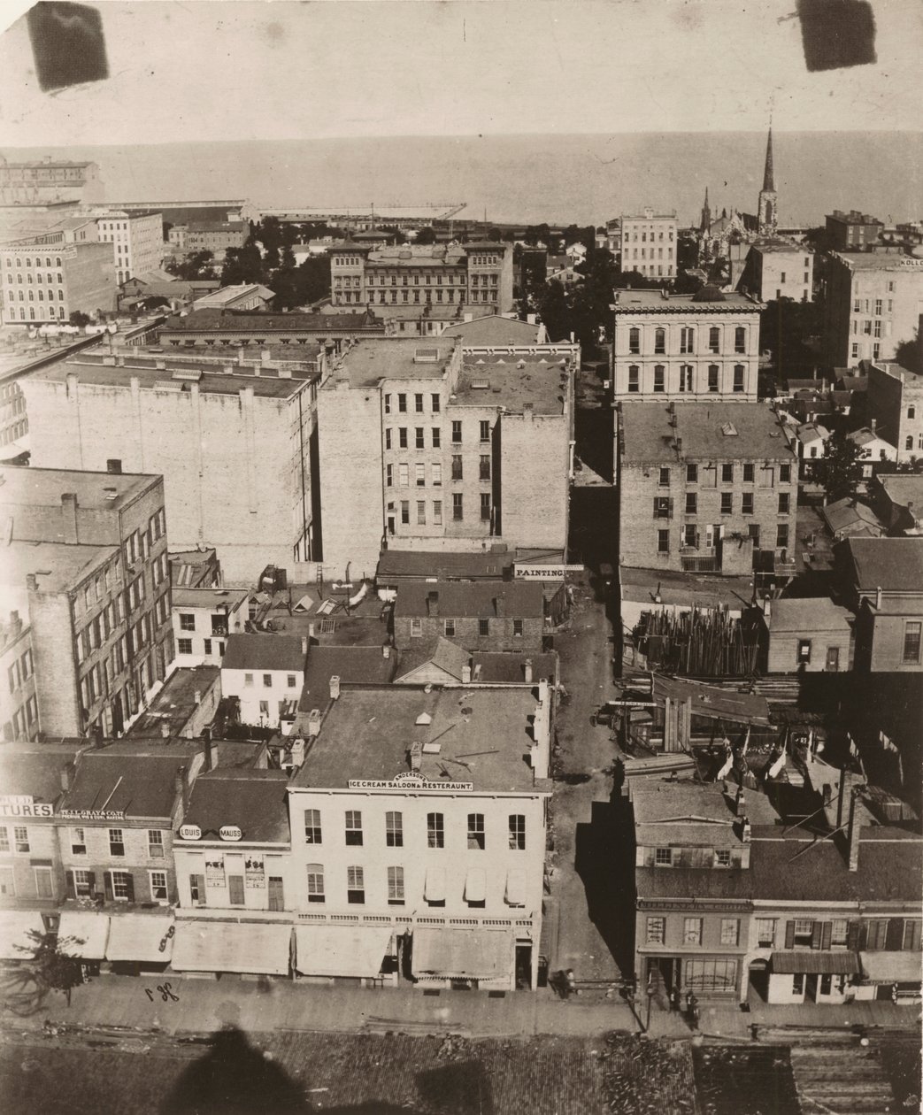 Blick nach Osten vom Kuppel des Gerichtsgebäudes in Chicago von Alexander Hesler