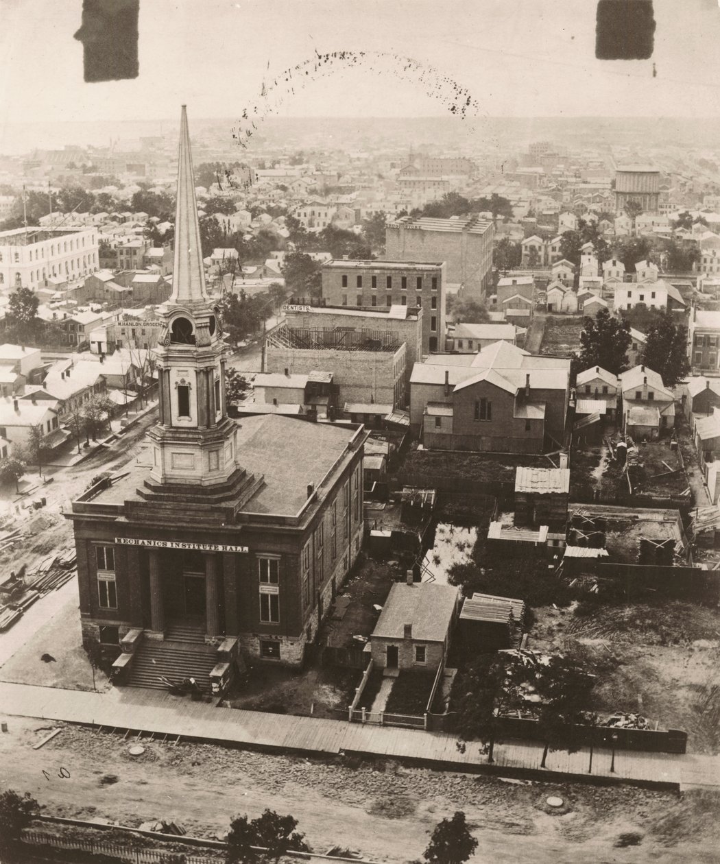 Blick nach Süden vom Kuppel des Gerichtsgebäudes in Chicago von Alexander Hesler