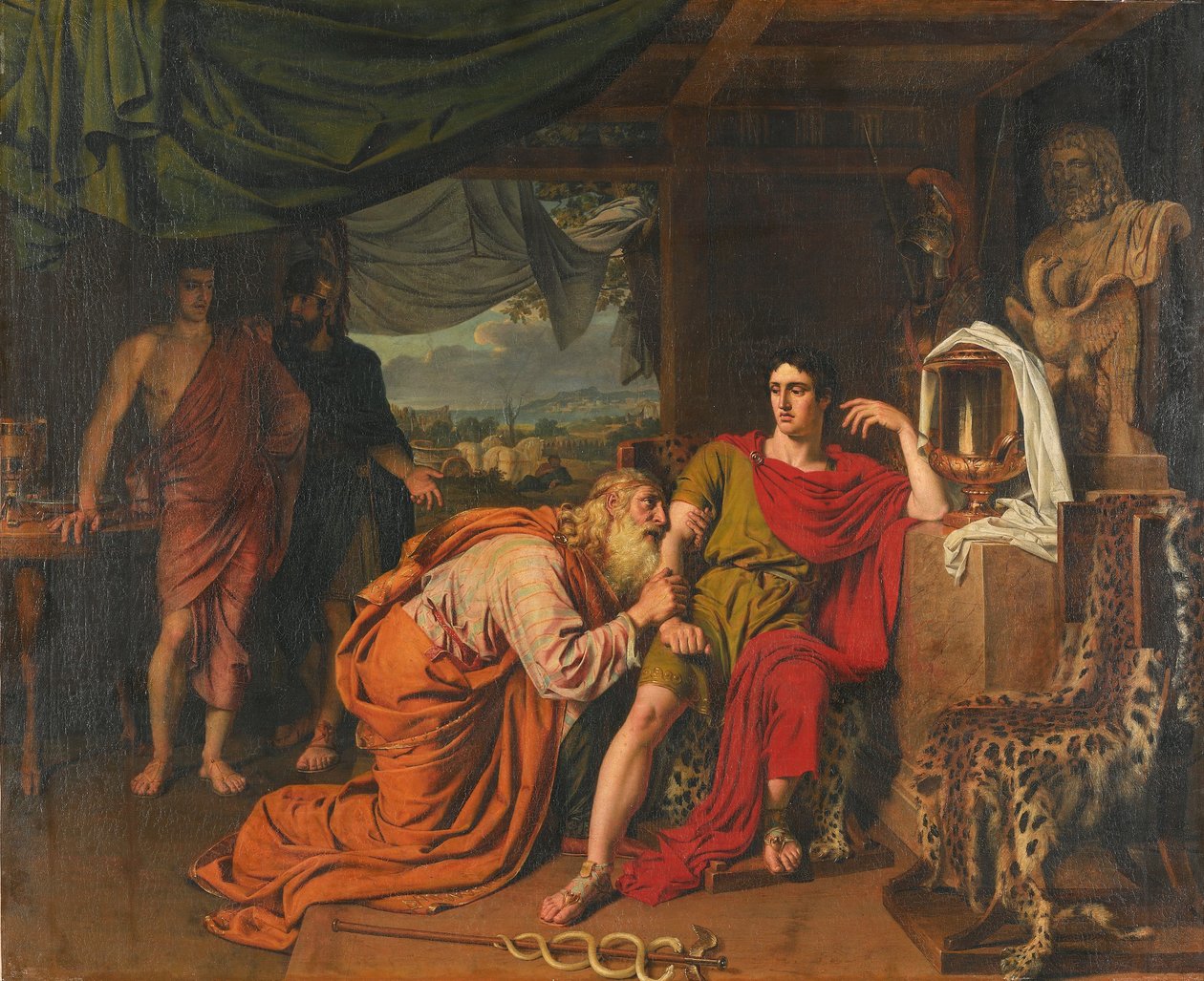 Priamos bittet Achilles um die Rückgabe von Hektors Leiche von Alexander Ivanov