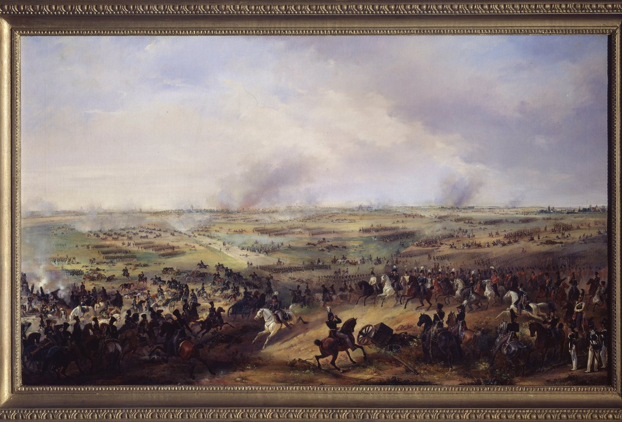 Die Völkerschlacht bei Leipzig im Oktober 1813 von Alexander Ivanovich Sauerweid