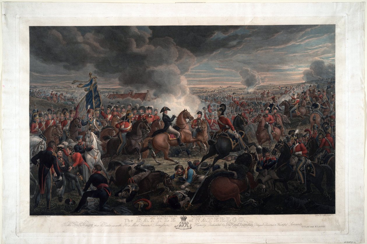 Die Schlacht von Waterloo von Alexander Ivanovich Sauerweid