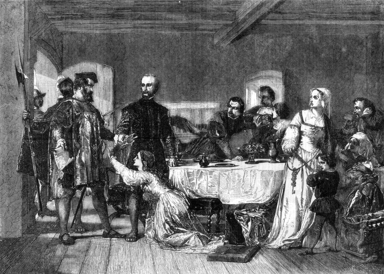 Die Verhaftung von John Brown aus Ashford, ein Lollarde, 1517 von Alexander Johnston