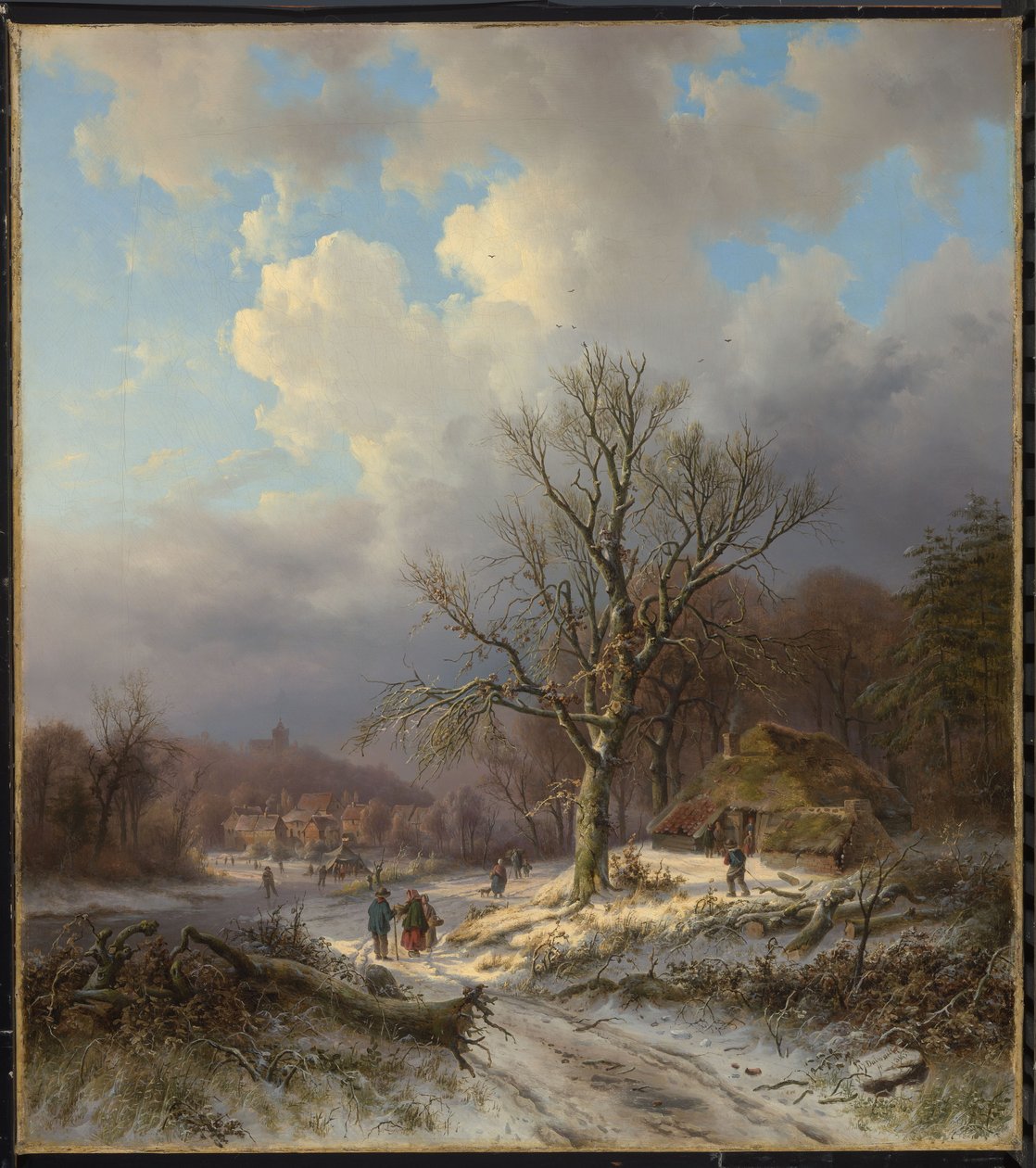 Schneelandschaft von Alexander Joseph Daiwaille
