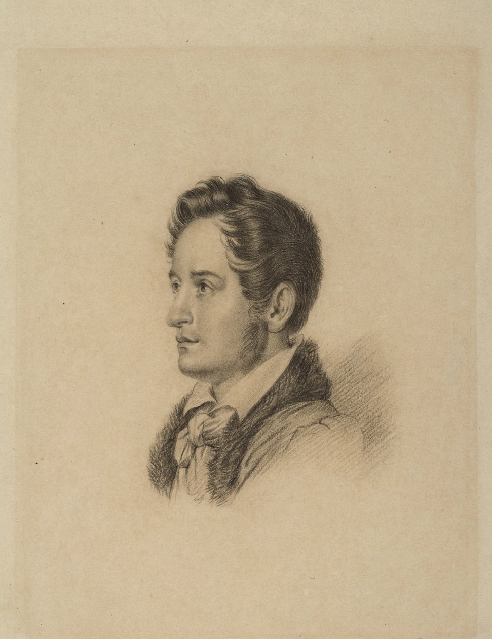 Porträt des Autors Alexander Herzen 1812-1870, ca. 1836 von Alexander Lavrentievich Vitberg