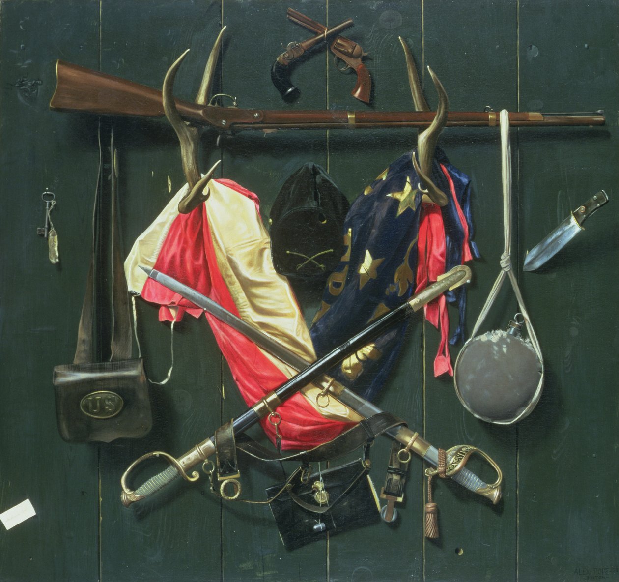 Symbole des Bürgerkriegs, 1888 von Alexander Pope