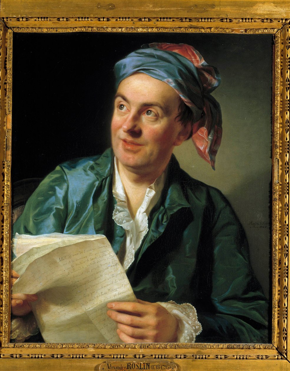 Porträt von Jean Francois Marmontel (1723-1799), Schriftsteller von Alexander Roslin
