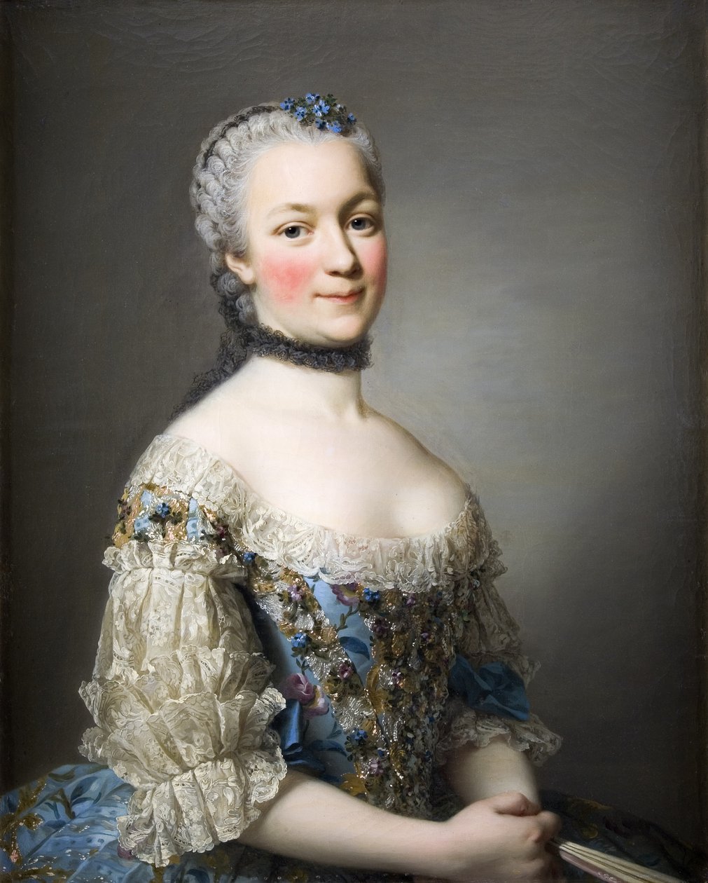 Porträt von Katarzyna Mniszech, geb. Zamoyska 1722-1771, 1753 von Alexander Roslin