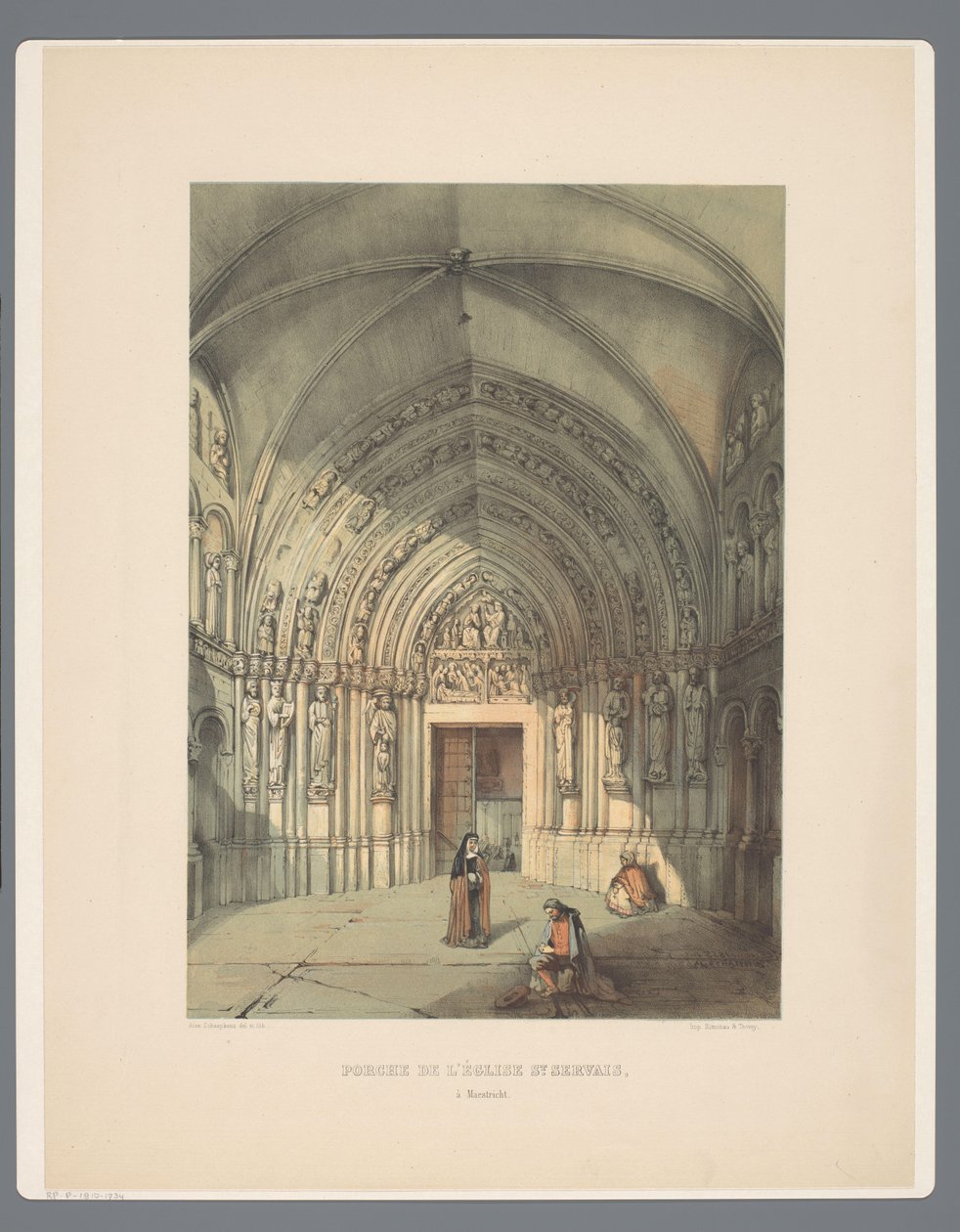 Bergportal der Sint-Servaasbasiliek in Maastricht (Anciens Monuments d