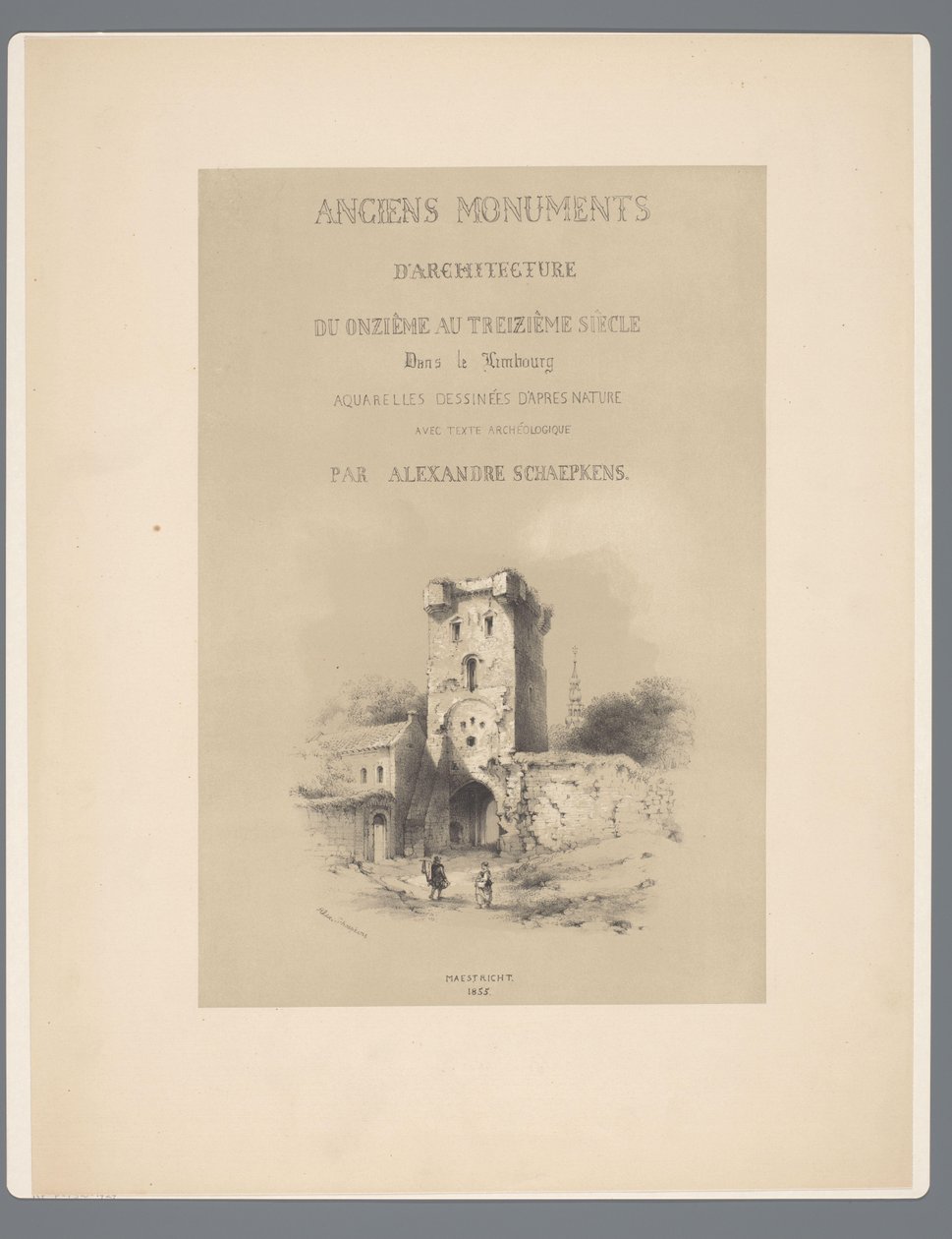 Tor nach Visé in Tongeren von Alexander Schaepkens