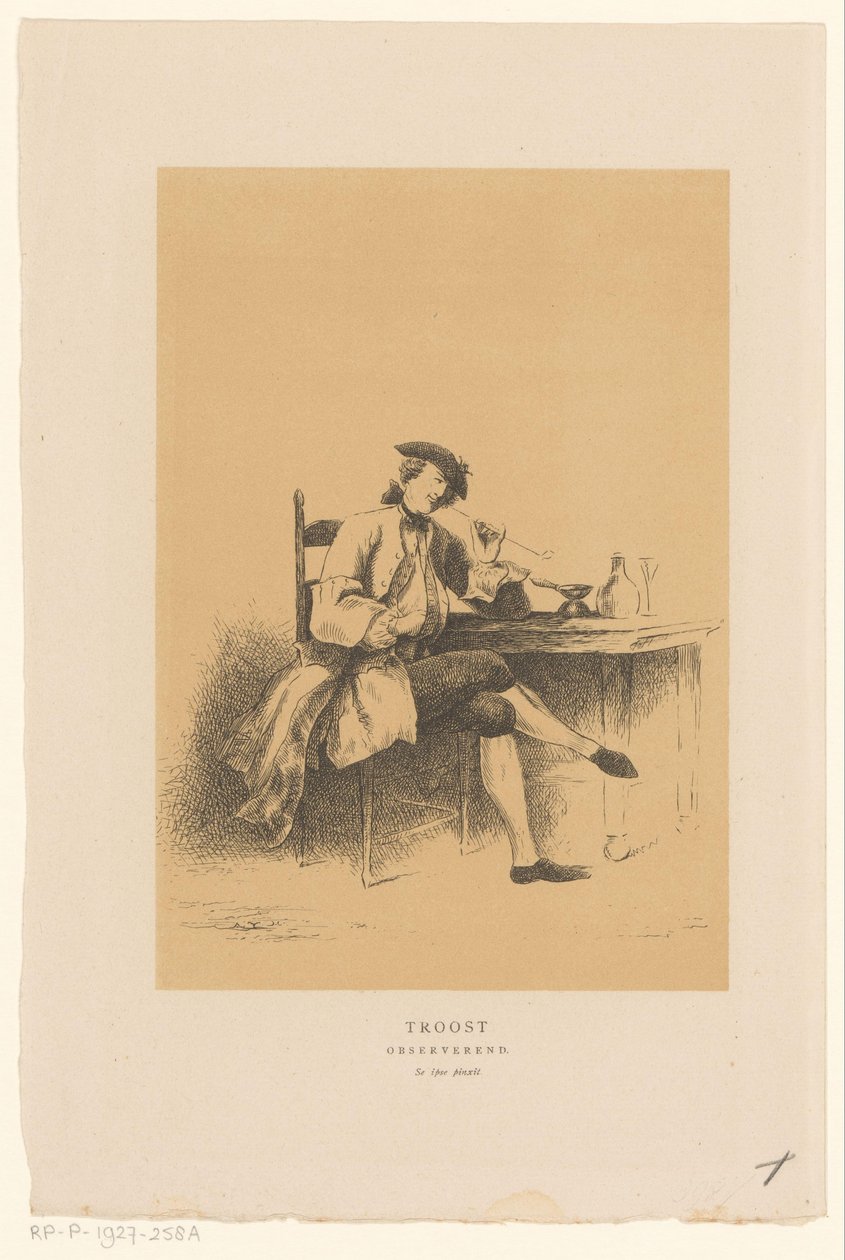 Selbstporträt von Cornelis Troost von Alexander Ver Huell