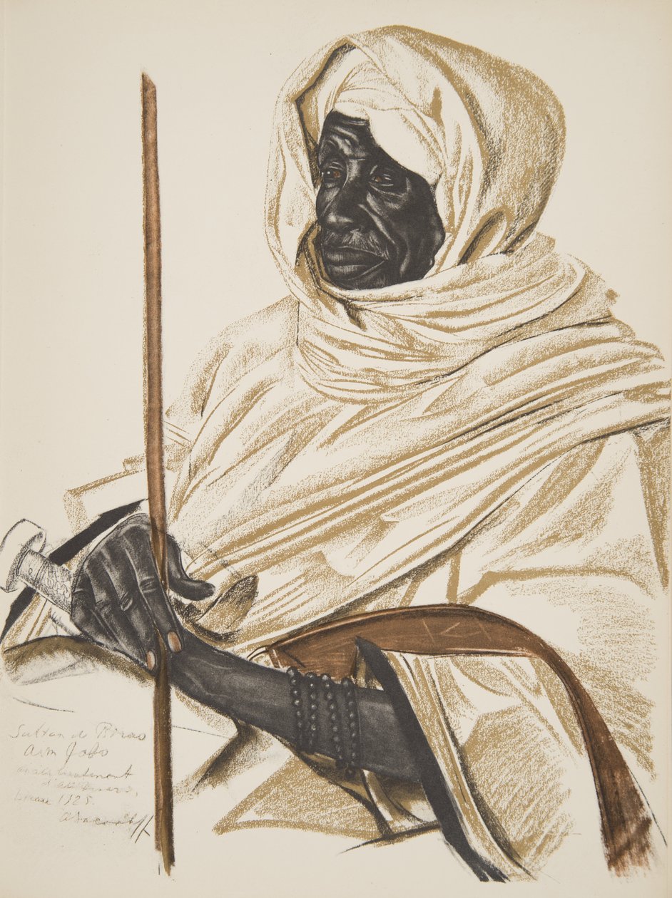 Aim Gabo, Sultan von Birao, aus Dessins et Peintures d