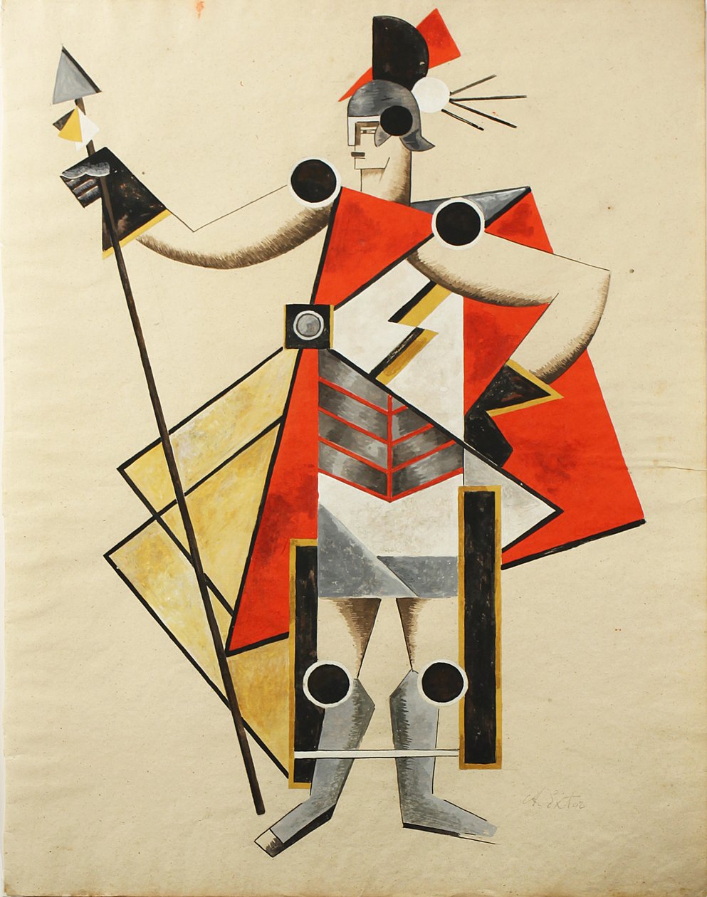 Kostümentwurf für das Stück Die unsichtbare Dame, 1924 von Alexandra Alexandrowna Exter