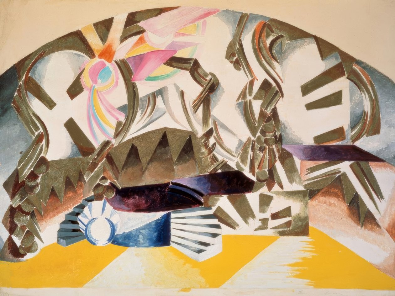 Bühnenbildentwurf für die Aufführung Moskau, Kamerny-Theater, 17. Mai 1921 von Alexandra Alexandrowna Exter